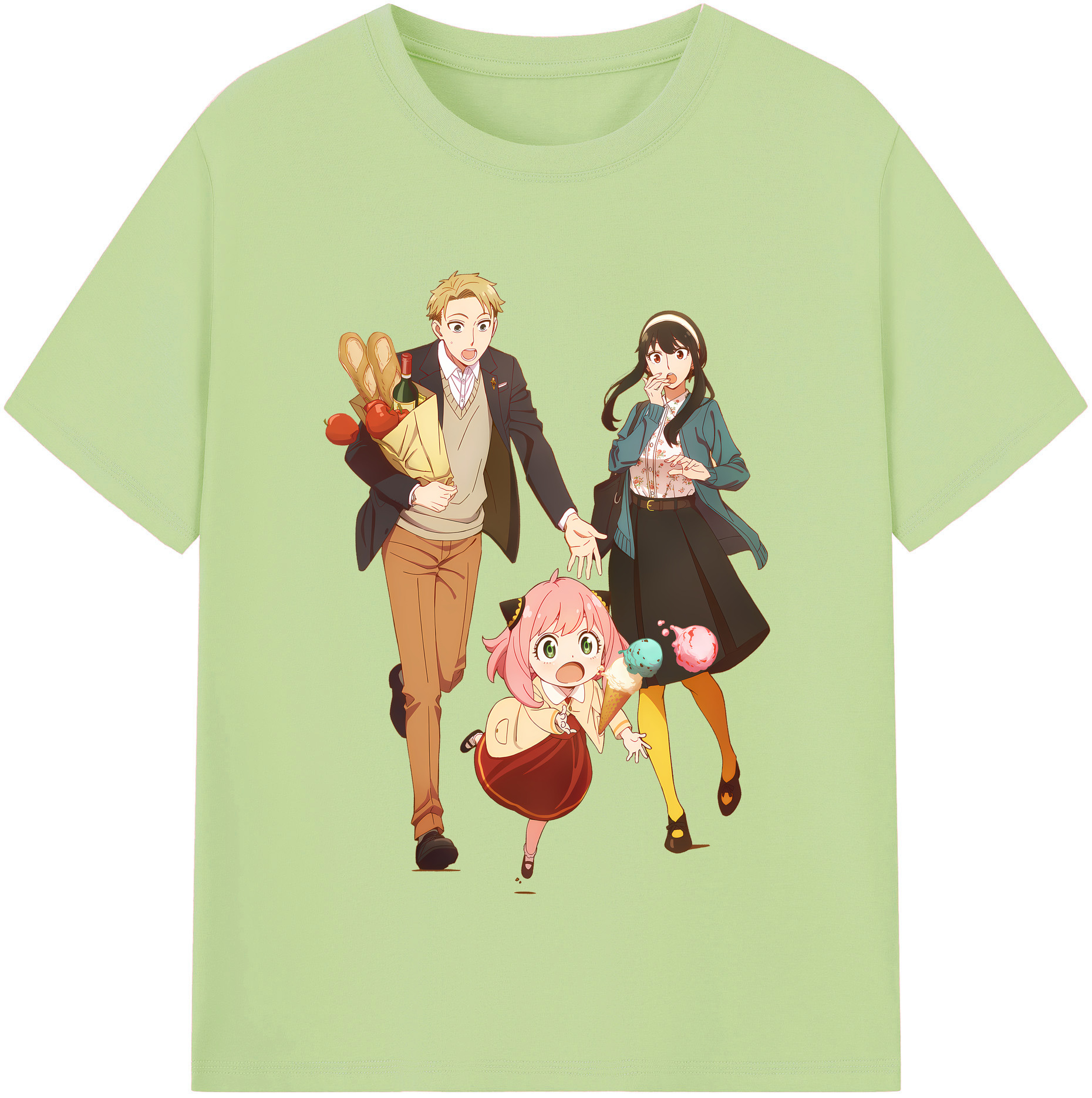 （画像用） SPY×FAMILY间谍家家酒 綿100％半袖Tシャツ（フロントプリント）